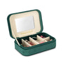 All I Wish For Velvet Cherry Jewellery Box + Beaded Set (Bottle Green)